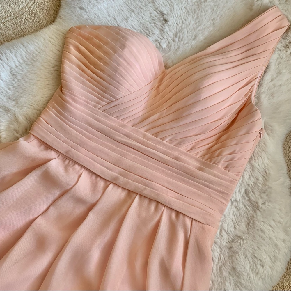 For Her and For Him One Shoulder Ruched Midi Dress